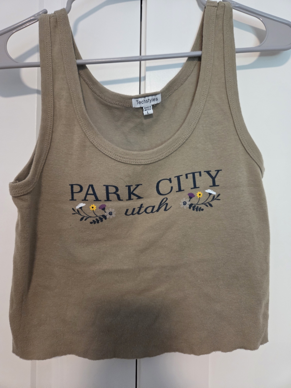 Park City Utah Tank Top - Beige